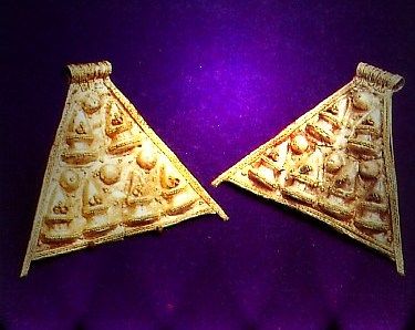 pyramid-shaped earrings
